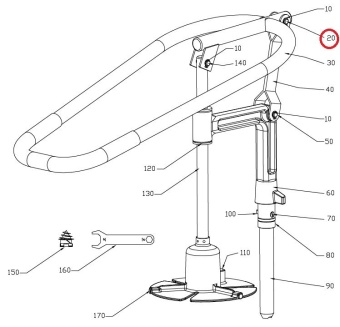 Ось L=38 Hallde 3298 Ось L=38 Hallde 3298